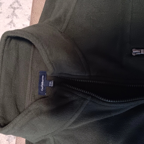 Croft&barrow Fleece Vest sweater full zipper men xxl - Picture 3 of 5